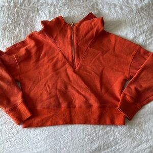 Fabletics Orange Cowl Neck Sweater